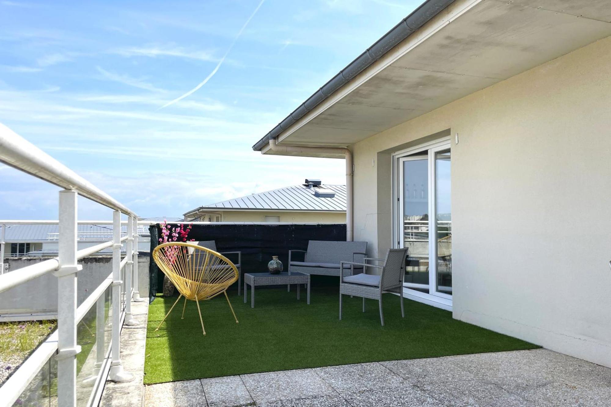 Le Rooftop - Terrasse - Parking - Piscine Caen Exteriér fotografie